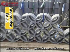 Декоративная терракота преграждает неубедительные кирпичи глины для строя стены тени