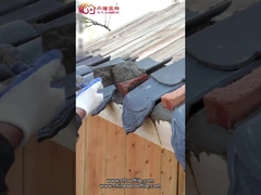 Черепица традиционных жилых античных китайских черепиц unglazed матовая