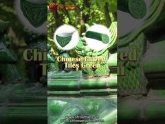 Древние храмы Керамический материал Китайские остекленные крыши с гладкой и яркой поверхностью