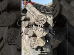 Огнеупорные китайские глиняные кровельные плитки серого цвета для здания китайского храма