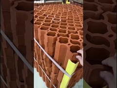 терракотовый пустотелый глиняный блок