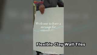 Гибкая глиняная плитка для потрясающих стен