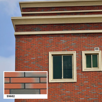 качество  Modern Design Mixed Gradient Colors Thin Clay Brick Veneer Facade Building Exterior Wall Clinker Tile Фабрика