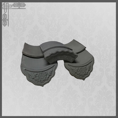 качество  Asian Pavilion Unglazed Chinese Clay Roof Tiles Grey Mold Matt Temple Flat Фабрика