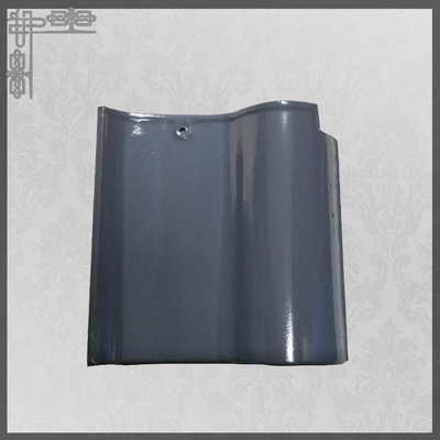 качество  S Type Glossy Ceramic Roof Tiles House Glazed 220mm Grey Clay Roof Tiles Фабрика