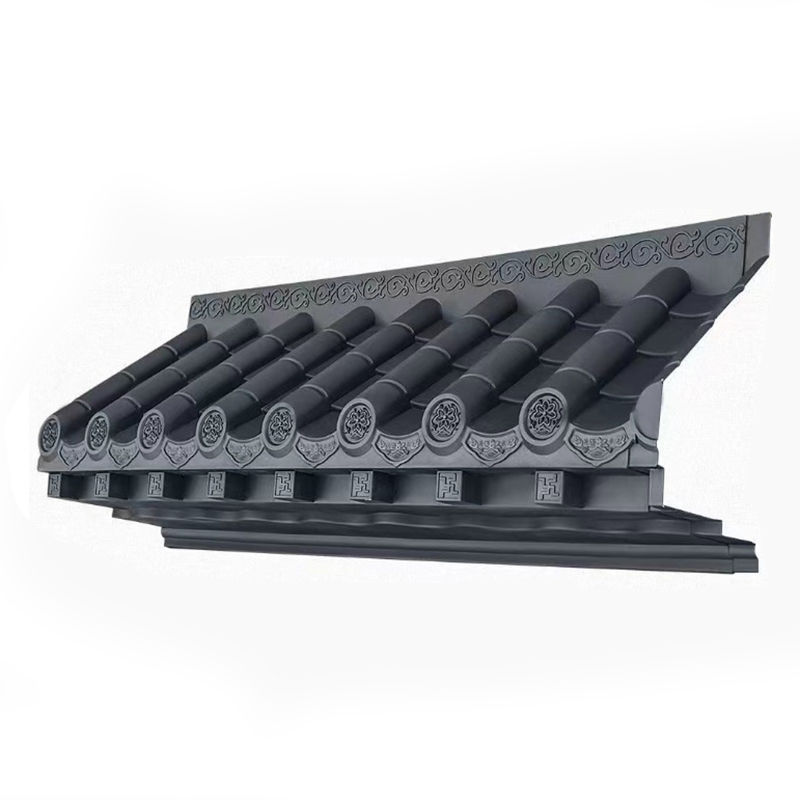 Декоративный полипропиленовый кровельный забор Ресторан Карниз Искусственная пластиковая японская черепица