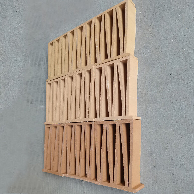 Терракотовый кирпич Цена Естественный желтый цвет М стиль Внешняя стена Плитка Декоративный воздушный кирпичный блок