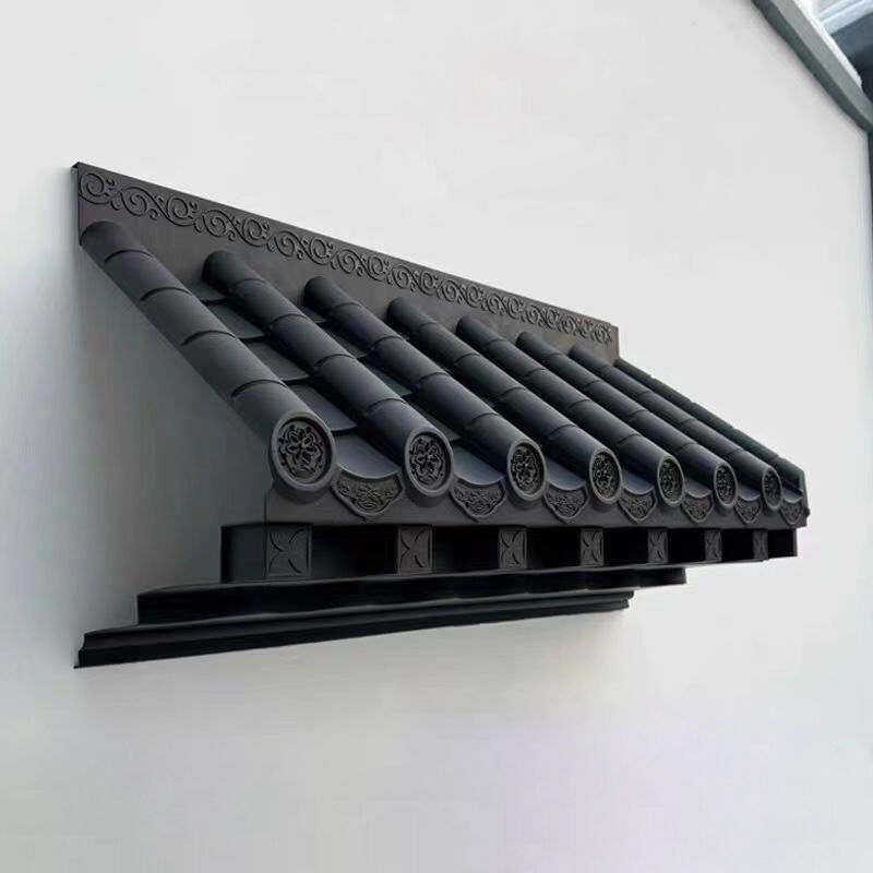 Пластмассовые японские кровельные украшения Легкий кровельный материал для внутренней стены, стенды