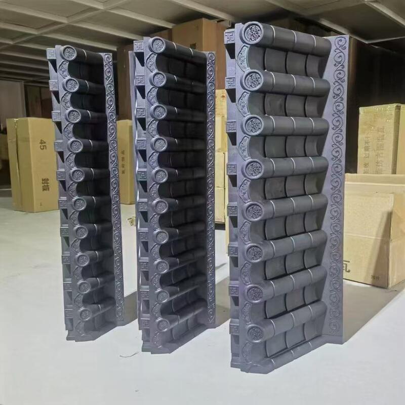 Декоративная крыша из пластиковой черепицы с комплектом опорных кронштейнов, кровельная плитка ПВХ в китайском стиле