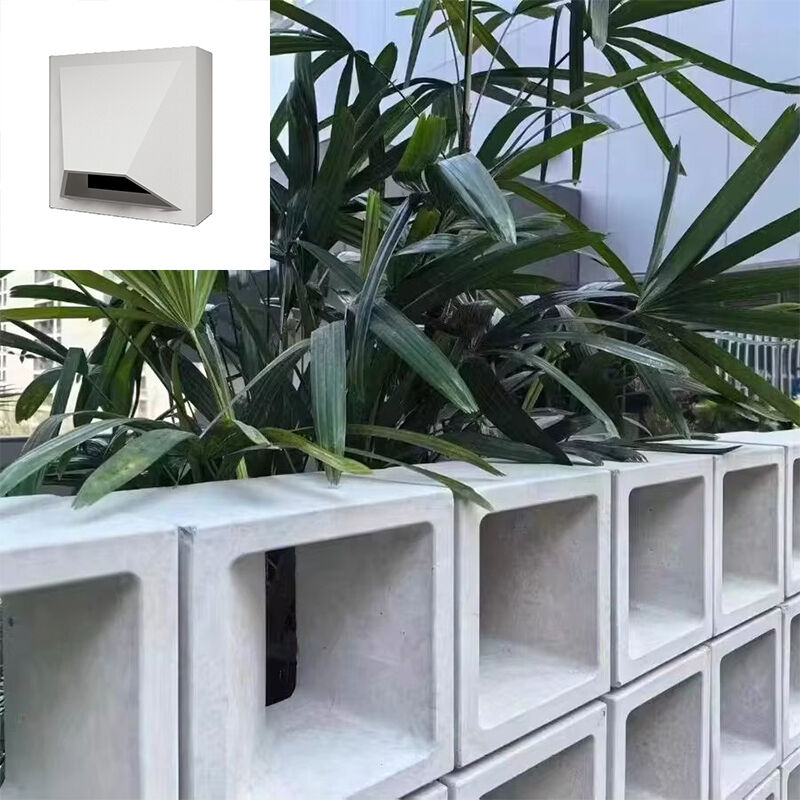 Современный геометрический узор бетонный экранный блок стена перегородка бетонный блок архитектурный фасад стена приватности