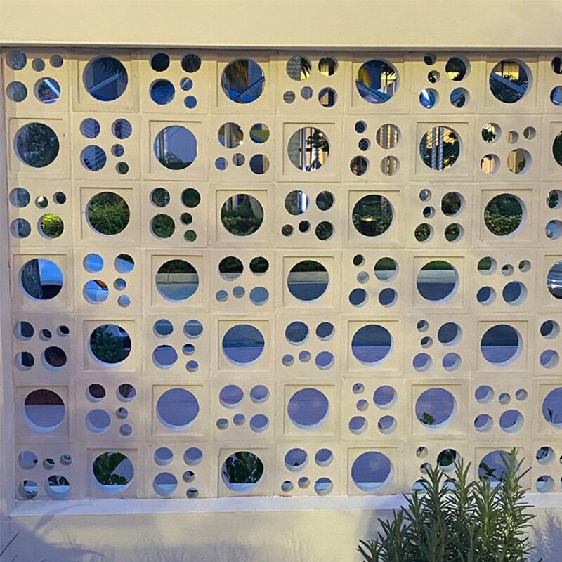 Бетонный декоративный блок цементный пустотелый решетчатый кирпич шлакоблок внутренние наружные перегородки облицовка стен