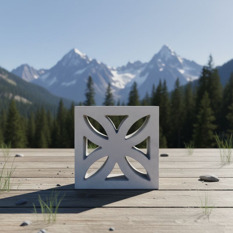 Декоративные блоки экрана Цементные полые решетчатые кирпичи для стильных интерьеров / интерьерных перегородок и акцентных стен