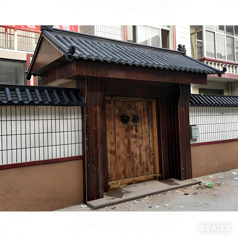 Chinese-style Plastic Roof Tiles Durable Synthetic Resin (ASA/PVC) Ideal for Traditional and Modern Projects Roof Gazebos Temple