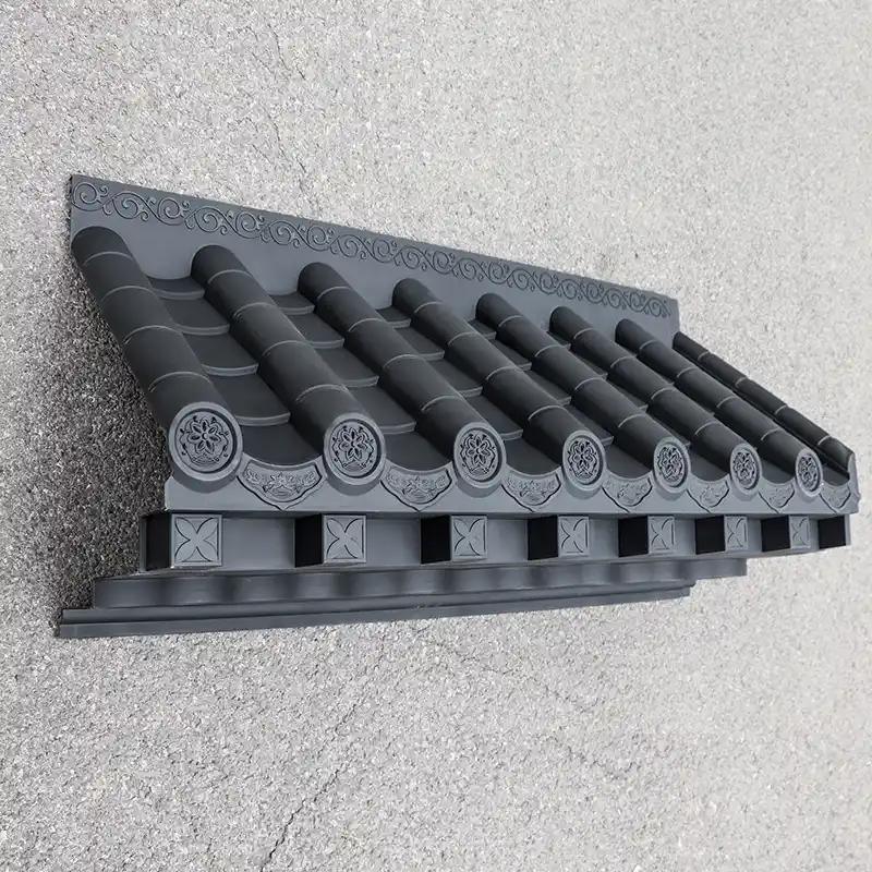 Wholesale Price Synthetic Corrugated Roof Tiles Fireproof PVC Roof Sheet Accessory and Ridge for Home House Wall Decoration