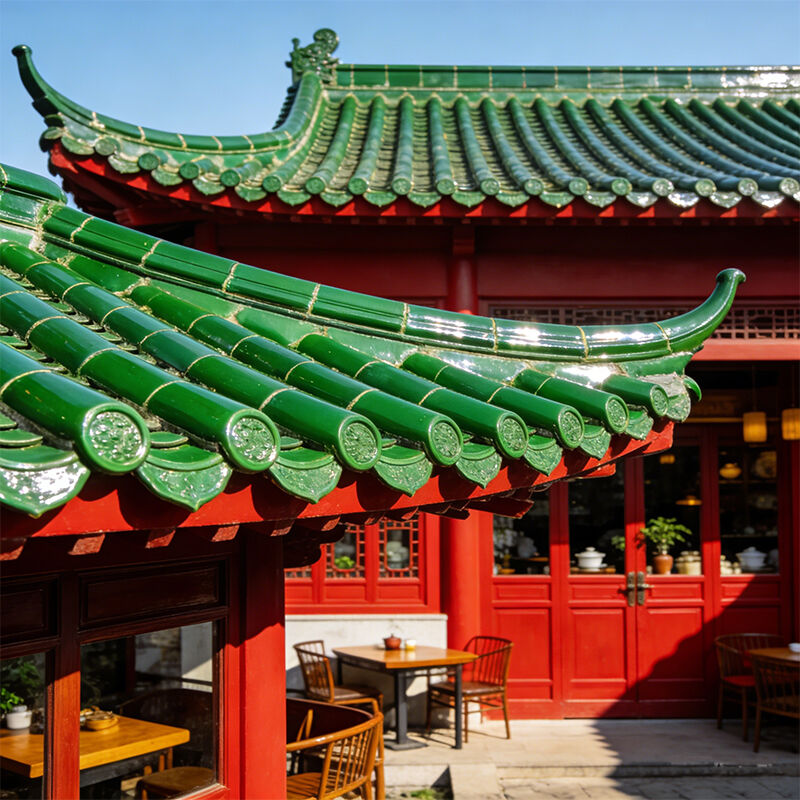 Китайская традиционная зеленая остекленная крыша плитка нефритовый зеленый ручной работы глиняная остекленная плитка огнеупорная водонепроницаемая для азиатского храма виллы