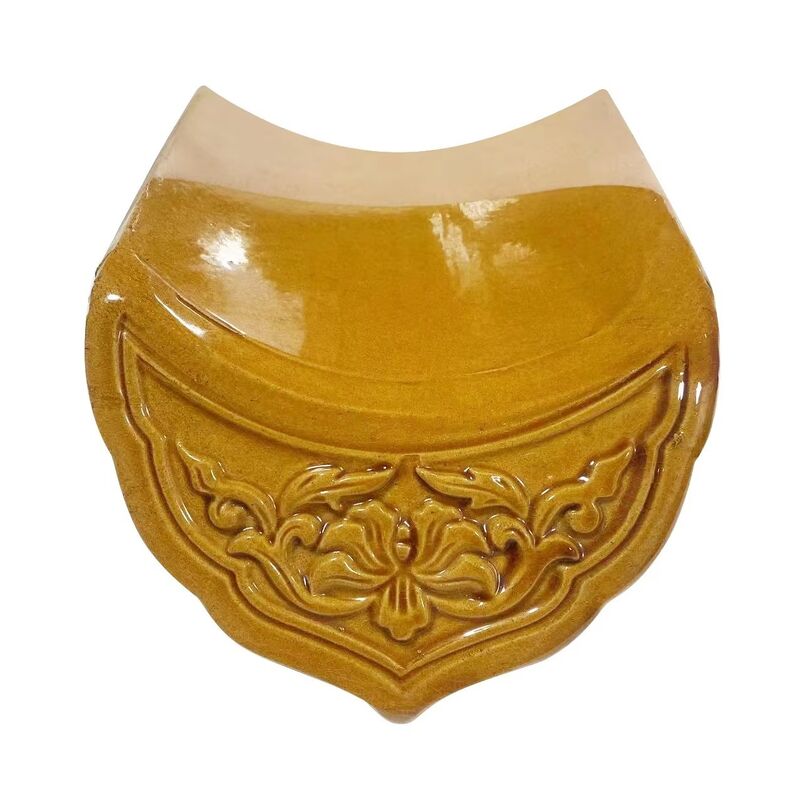 China Glazed Clay Roof Tile Manufacture Chinese Style Yellow Glazed Tile Antique Roofing for Courtyard Palace Restoration