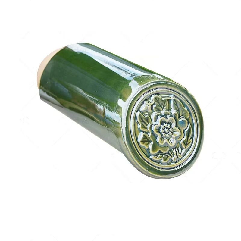 Зеленая китайская черепица для аутентичного традиционного китайского храма, глазурованная керамическая кровельная черепица