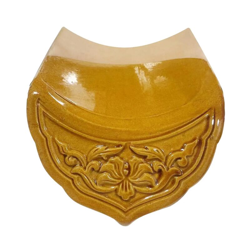 Строительный материал Древний стиль остекленные крышные плитки Золотые черепицы для здания храма монастыря