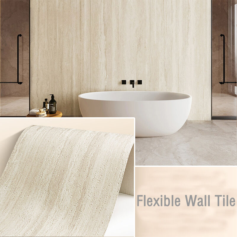 Гибкие глиняные плитки для стен Каменные панели для облицовки Экологически чистые интерьер / экстерьер Школа Вилла Гостиница Декорация стен