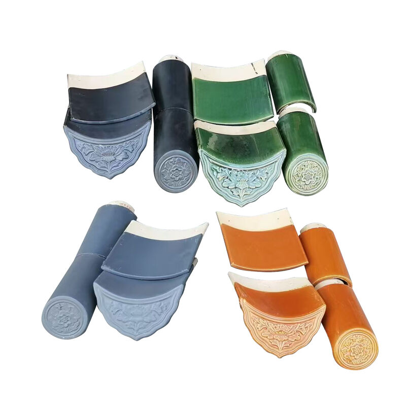 Древний шестиугольный деревянный павильон с китайской остекленной плитой Внешний шестиугольный сад Вилла Китайский ландшафт Газебо ландшафтный павильон Антикоррозионный