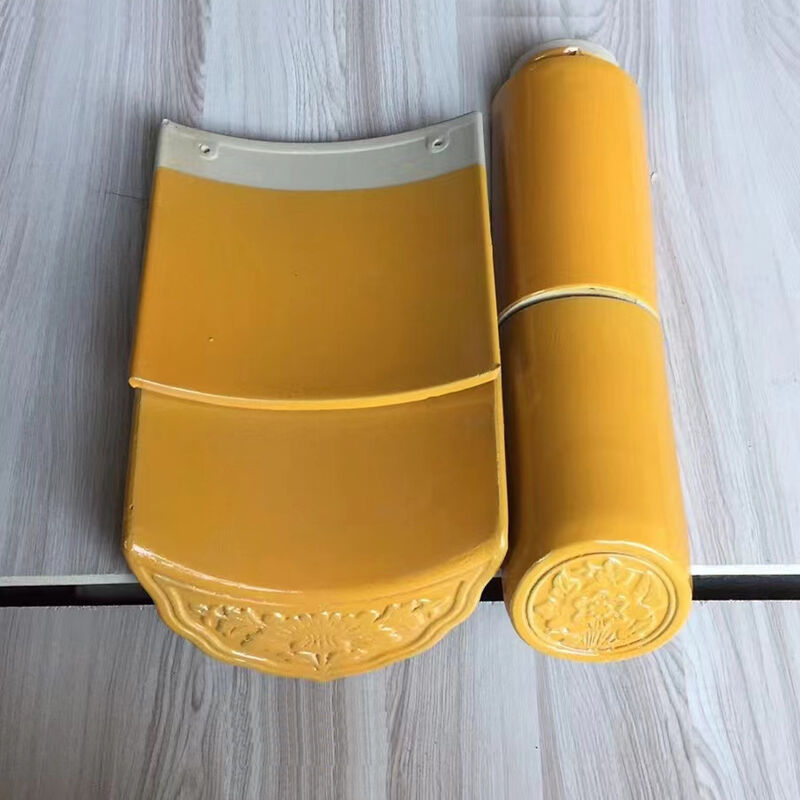 Традиционные китайские глазурованные черепицы Керамическая глянцевая черепица для ландшафтной архитектуры сада Храм Павильон Чайный домик Культурный центр