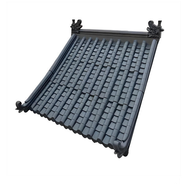 PP Plastic Thickened Synthetic Tile Roof Villa Antique Plastic Tile Building Roof Canopy Thermal Insulation Plastic Roof Tile