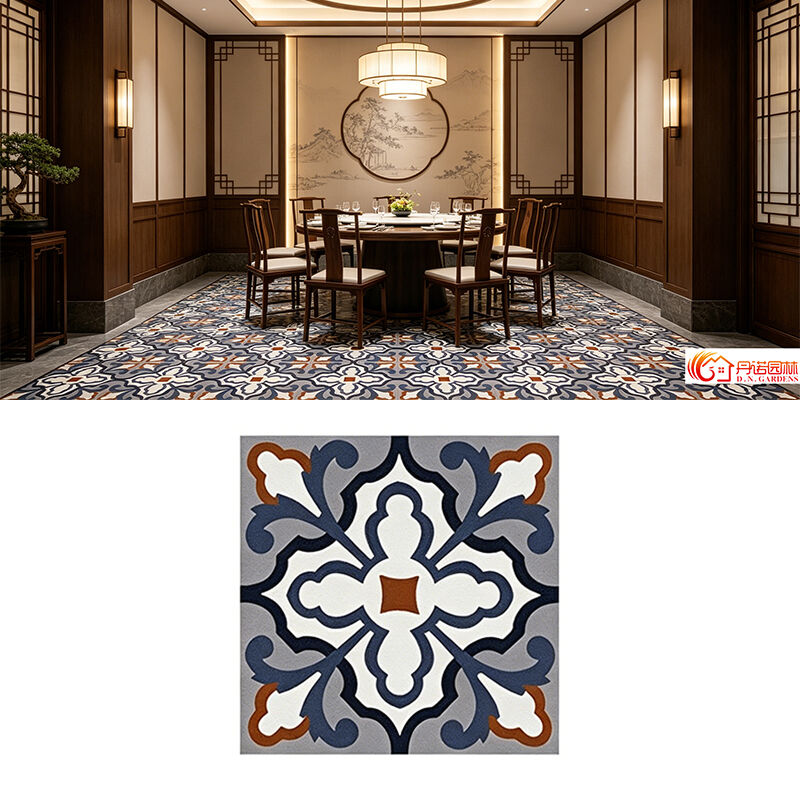 Handmade Encaustic Cement Tiles One by One Made with Individual Custom Patterns Matte-finish Floor & Wall Tile for Hotel