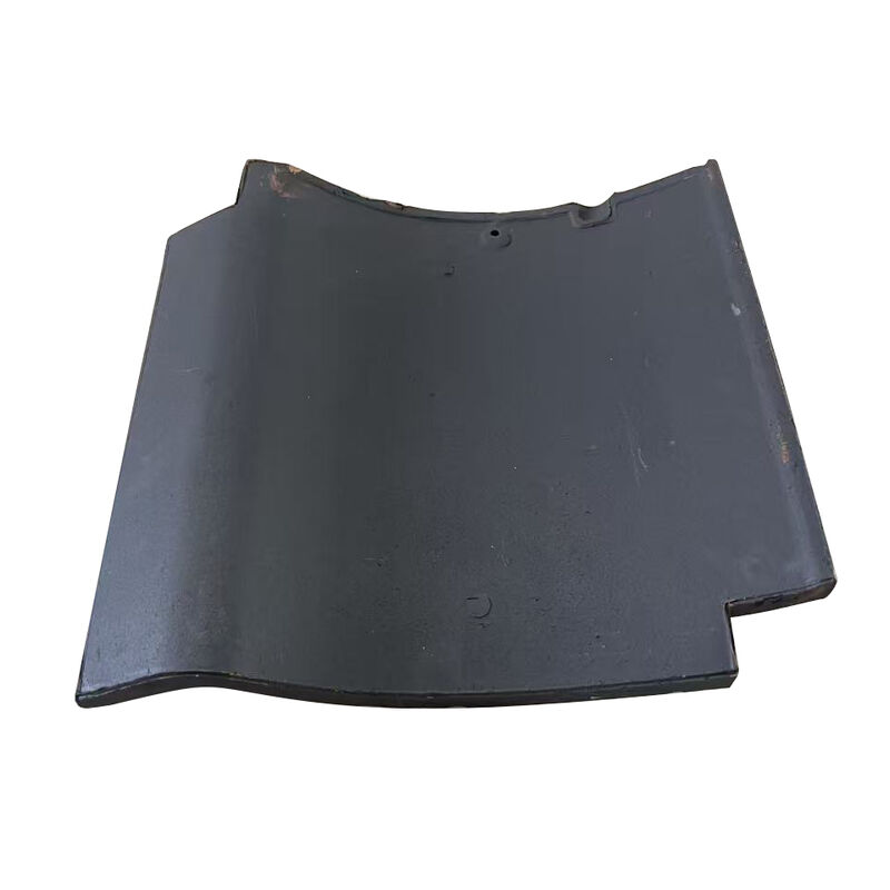 Traditional Grey Interlocking J-Type Roof Tiles Japanese Style Curved Clay Roof Tiles for Asian Garden & Teahouse