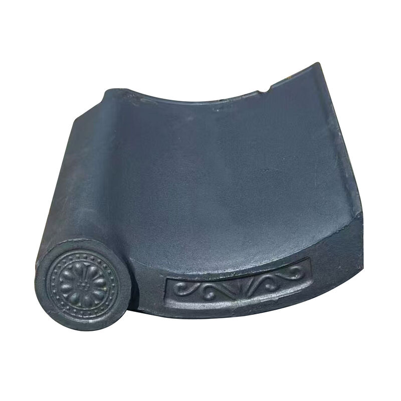 Traditional Grey Interlocking J-Type Roof Tiles Japanese Style Curved Clay Roof Tiles for Asian Garden & Teahouse