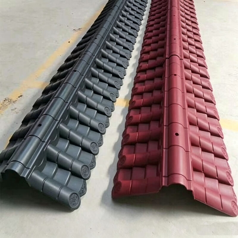 Synthetic Plastic Japanese Roof Tile Sheets Lightweight PP Plastic Roofing Panels for Gazebos & Garden Walls